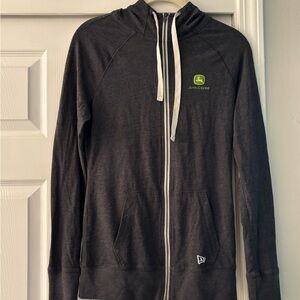 John Deere Women’s Gray Hoodie Sweater
